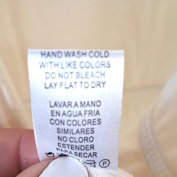 Culture Code Elegant Off White Wrap Dress Long Sleeve Size Large - Picture 6 of 6